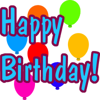 Happy Birthday Mondays graphic